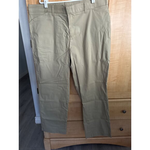 Dickies Womens Khaki Work Pants 28” Inseam - Picture 2 of 5